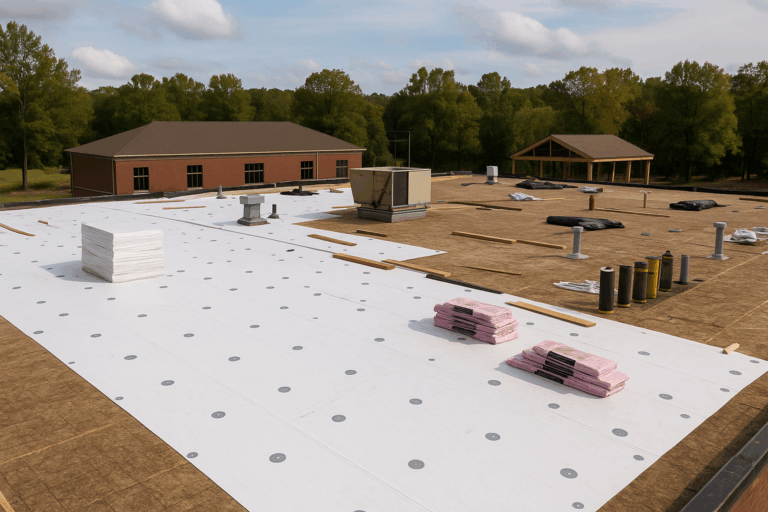 How Flat Commercial Roofs Handle Summer Storms